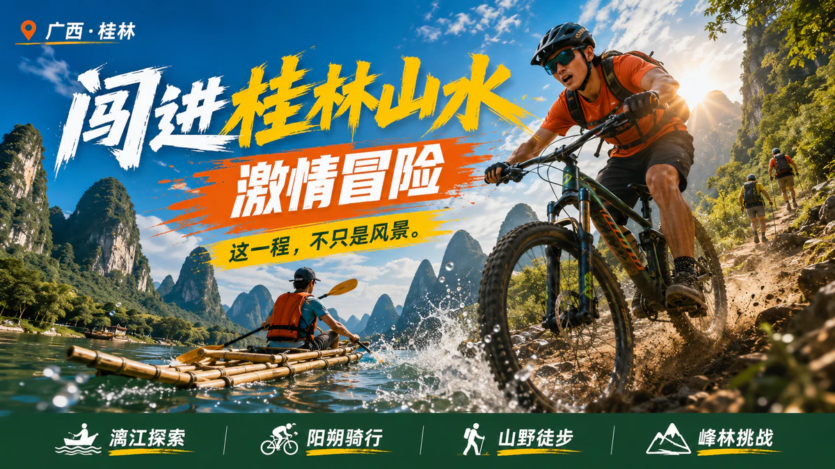 桂林山水旅游景区海报设计-系列图 2 桂林山水旅游景区海报设计-系列图 2