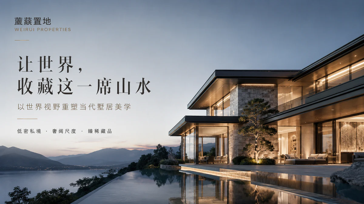 顶级别墅－海报设计细节图 1