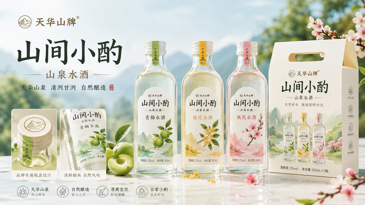 天华山水酒高端礼盒包装设计-系列图 2 天华山水酒高端礼盒包装设计-系列图 2