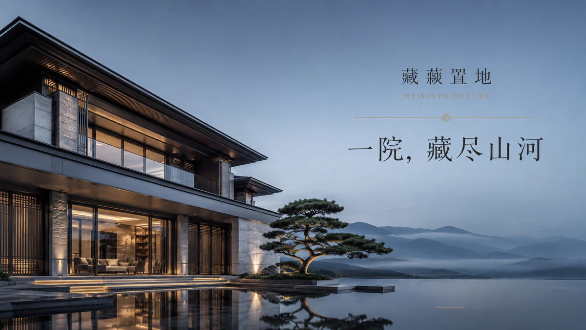 别墅大型广告牌－海报设计细节图 1