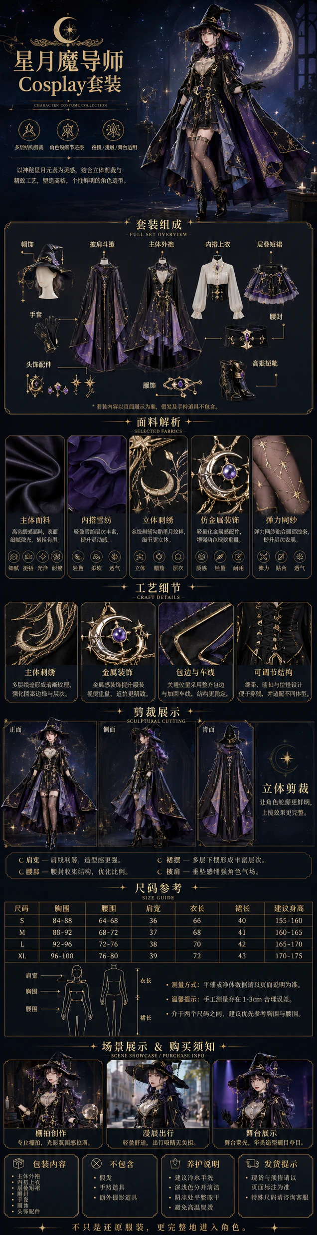 cosplay服装详情－电商平台细节图 1